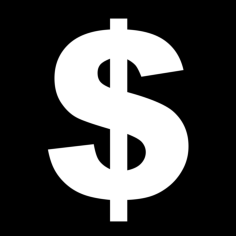 Money Dollar Sign In A Square Engraving Svg Design, Free Vectors File